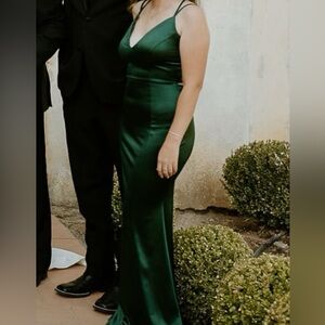 Windsor Emerald Green Satin dress